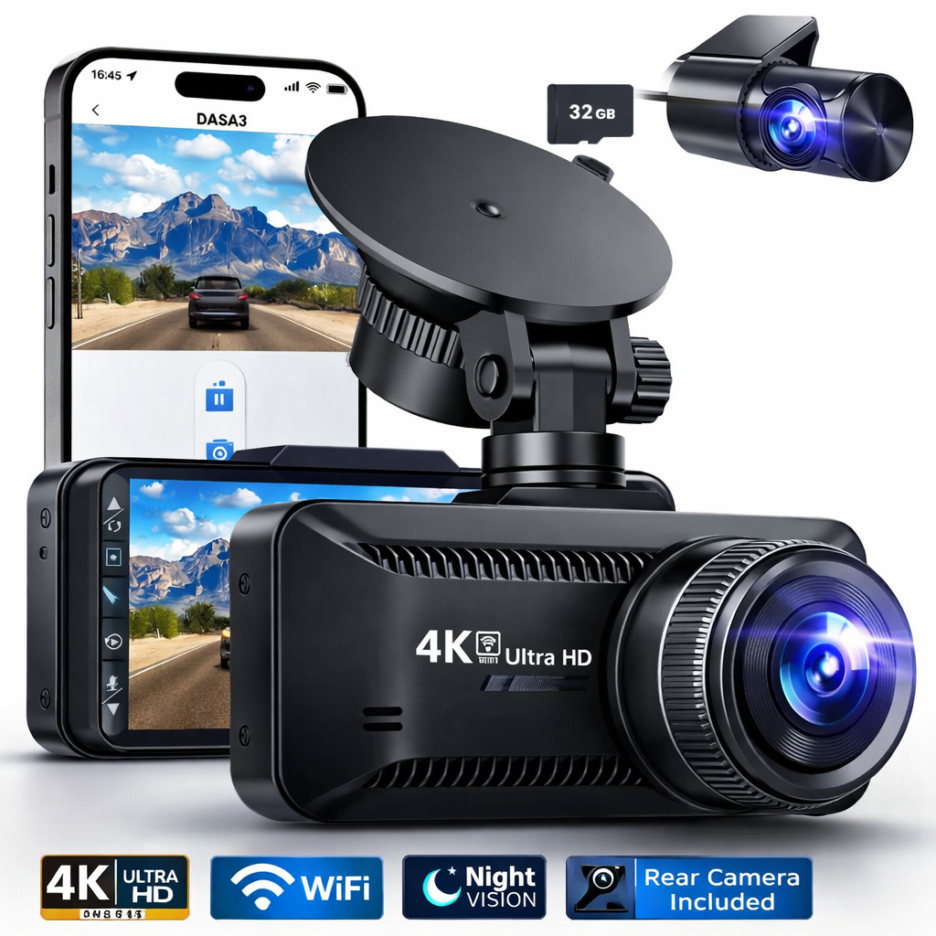 ETU-KWA-RUU™ 4K Dash Cam + Free Installation