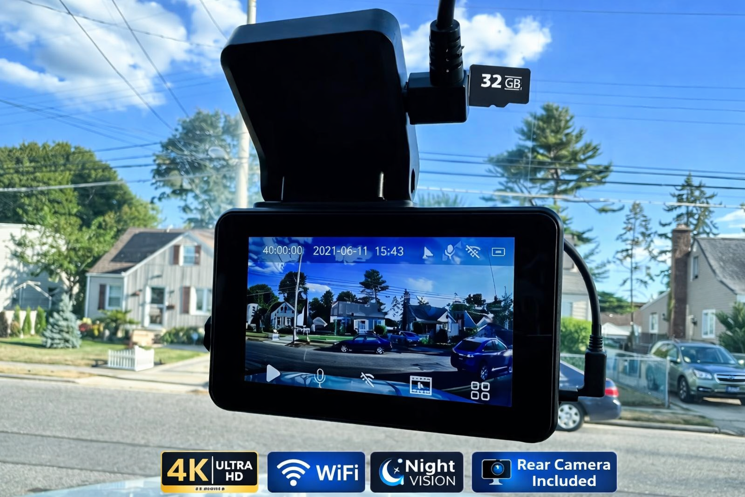 ETU-KWA-RUU™ 4K Dash Cam + Free Installation