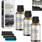 ETU-KWA-RUU™ Crystal Coating for Car & Bike Plastic Parts – Dashboard Restorer & Shine Polish (30ml) | Pack of 2 + 1 Free