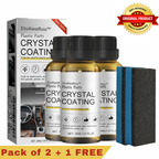 ETU-KWA-RUU™ Crystal Coating for Car & Bike Plastic Parts – Dashboard Restorer & Shine Polish (30ml) | Pack of 2 + 1 Free