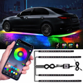 RGB Car Underbody LED Lights – Waterproof Underglow Kit with Remote & Music Sync (4PCS, 12V Universal)