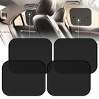 Universal Car Side Window Sun Shades – Pack of 2, Foldable Heat & UV Protection Curtains (Black)