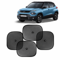 Universal Car Side Window Sun Shades – Pack of 2, Foldable Heat & UV Protection Curtains (Black)
