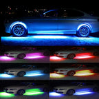 RGB Car Underbody LED Lights – Waterproof Underglow Kit with Remote & Music Sync (4PCS, 12V Universal)